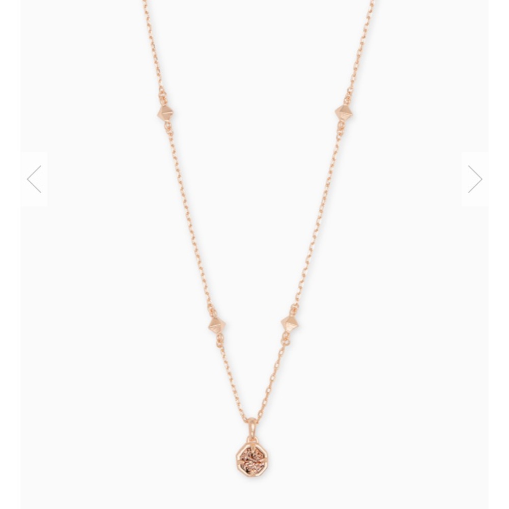 Kendra Scott Nola Pendant Necklace In Rose Gold